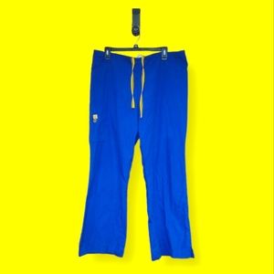 EUC WonderWink Scrub Pants Size XL blue